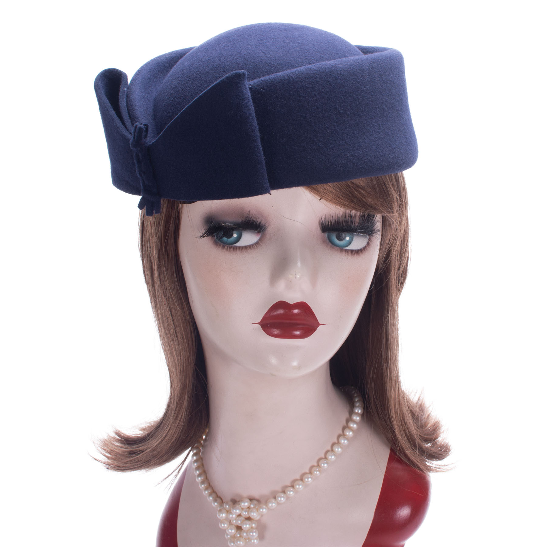 Fedora Hat Wool - Lawliet Teardrop Fascinator ผู้หญิง Vintage ดู
