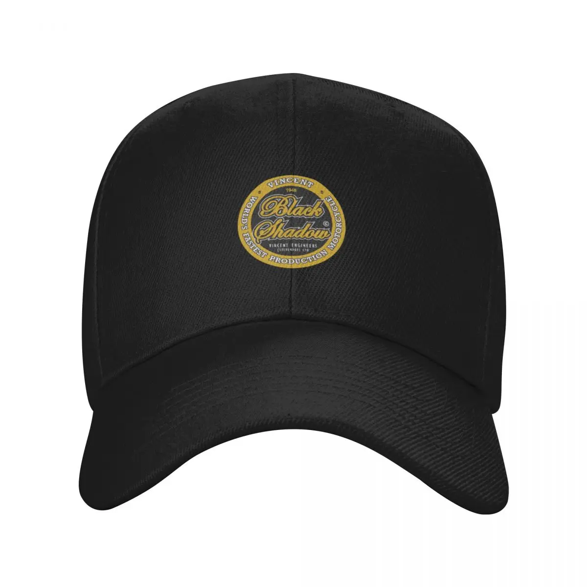 Golf Cap Dad - ใหม่ วินเซนท์ แบล็ค ชาโดว์หมวกเบสบอลวินเทจ หมวกแก๊ป หมวกแก๊ปสแนปแบ็ค