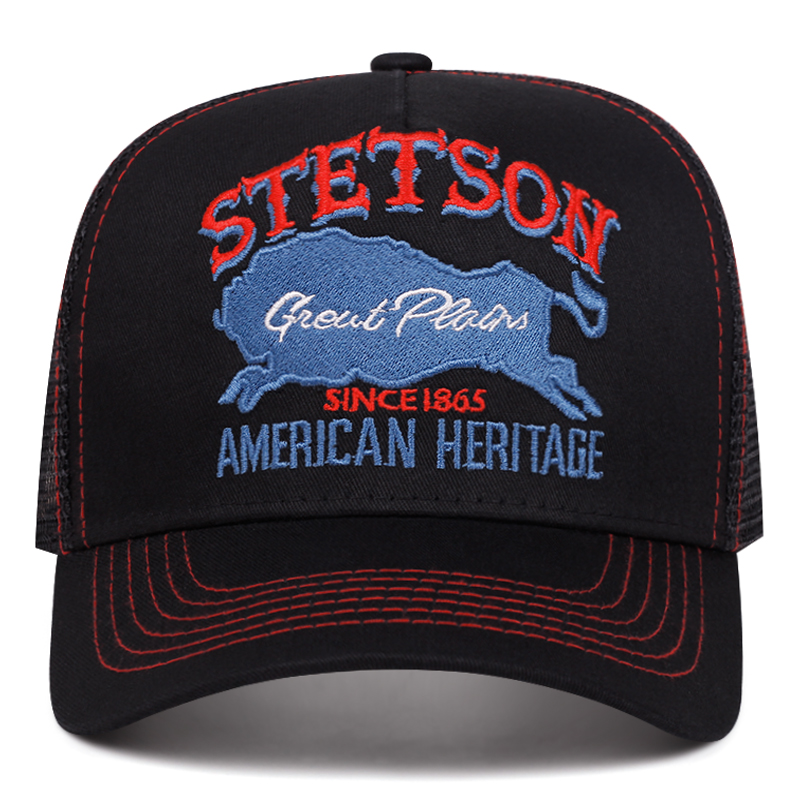 หมวกแก๊ปทรงทรัคเกอร์ STETSON ร - Trucker Cap Mesh บทวิจารณ์และราคา