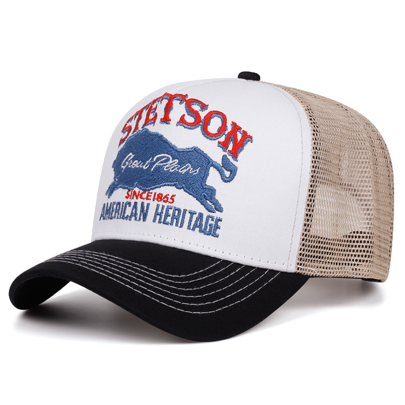หมวกแก๊ปทรงทรัคเกอร์ STETSON ร - Trucker Cap Mesh บทวิจารณ์และราคา