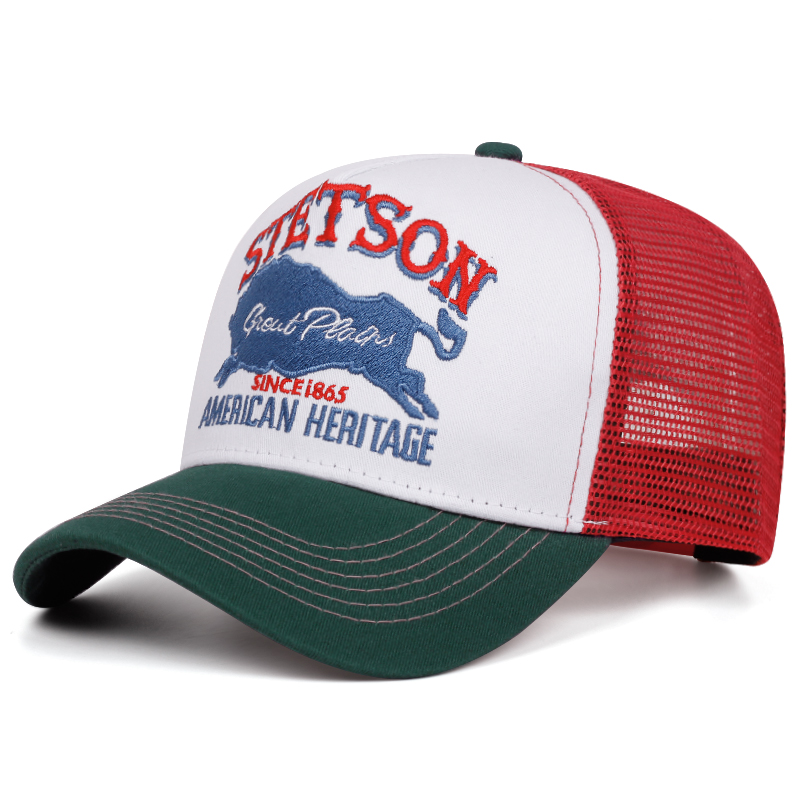 หมวกแก๊ปทรงทรัคเกอร์ STETSON ร - Trucker Cap Mesh บทวิจารณ์และราคา