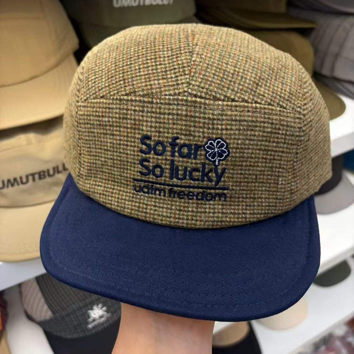 หมวกเบสบอลฤดูใบไม้ร่วง-ฤดูหนาว - Corduroy Cap 5 Panel บทวิจารณ์และราคา