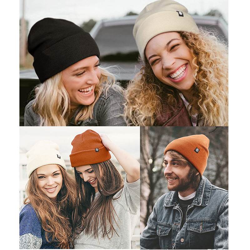 หมวกบีนนี่ถักเนื้อแน่นบุด้วยผ้ - Beanie Cuffed Knit บทวิจารณ์และราคา