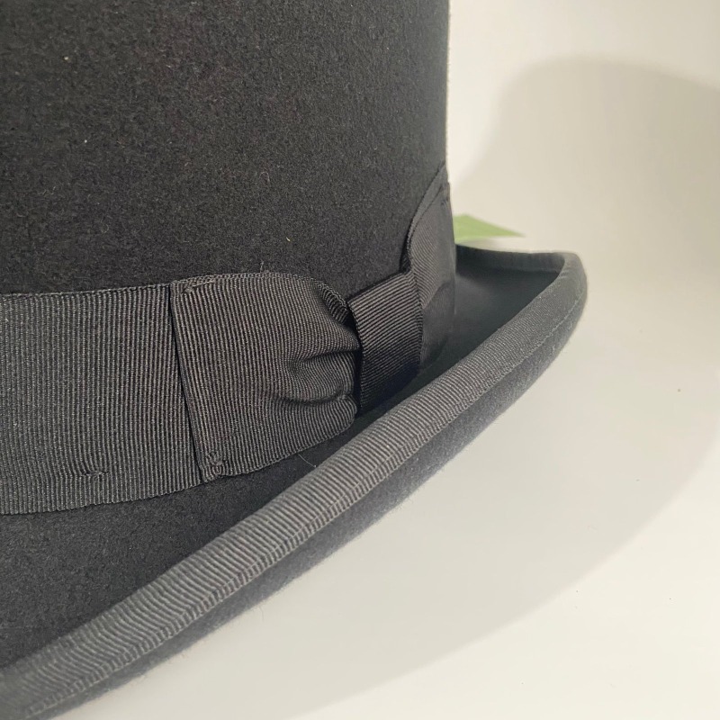 ขนสัตว์สีดํา Felt หมวกผู้ชายอย - Fedora Hat Wool บทวิจารณ์และราคา