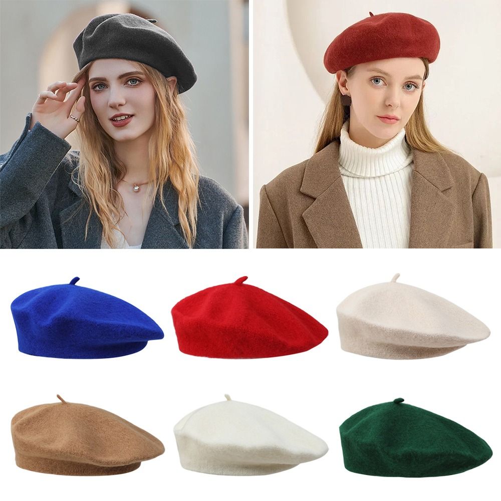 หมวกแก๊ปเครื่องแบบใช้ได้ทั้งชา - Beret French Wool บทวิจารณ์และราคา